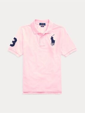 Polo by Ralph Lauren Pink Polo with Navy Logo